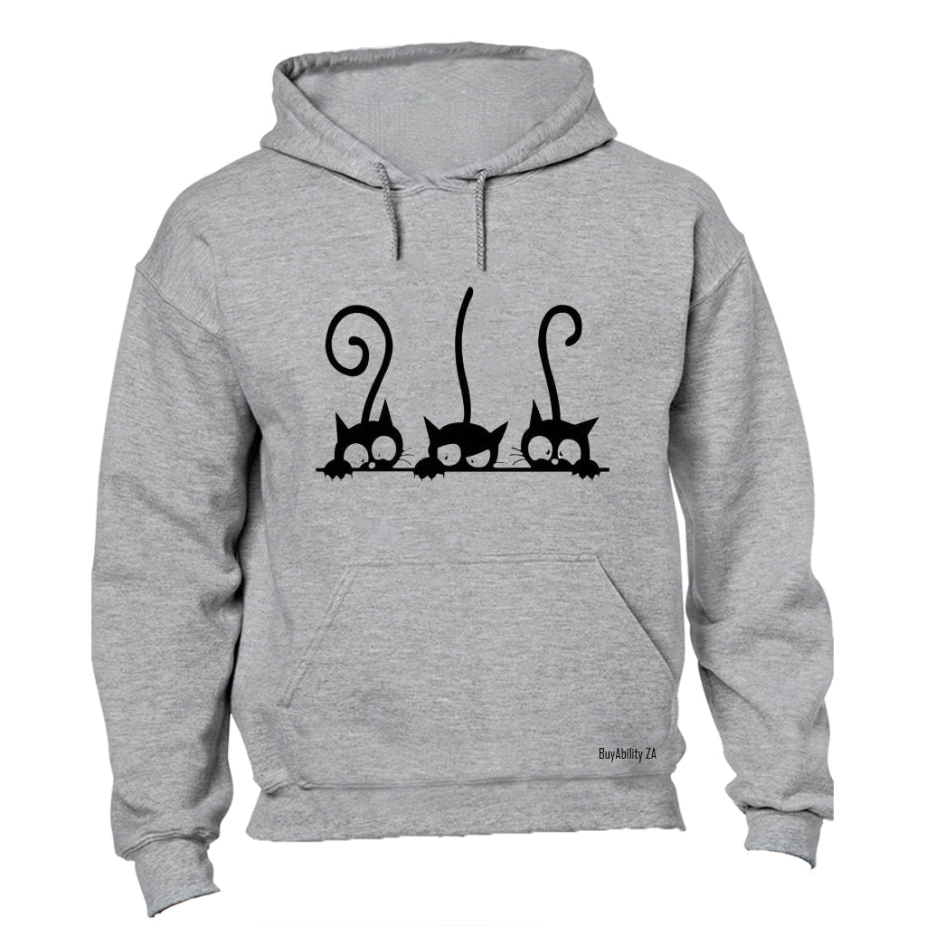 Peeking Cats - Hoodie