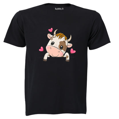 Peeking Cow - Kids T-Shirt