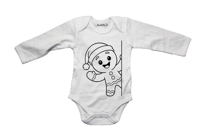 Peeking Christmas Gingerbread Man - Baby Grow - BuyAbility South Africa