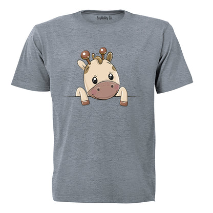 Peeking Giraffe - Kids T-Shirt