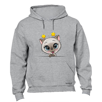 Peeking Kitten - Stars - Hoodie