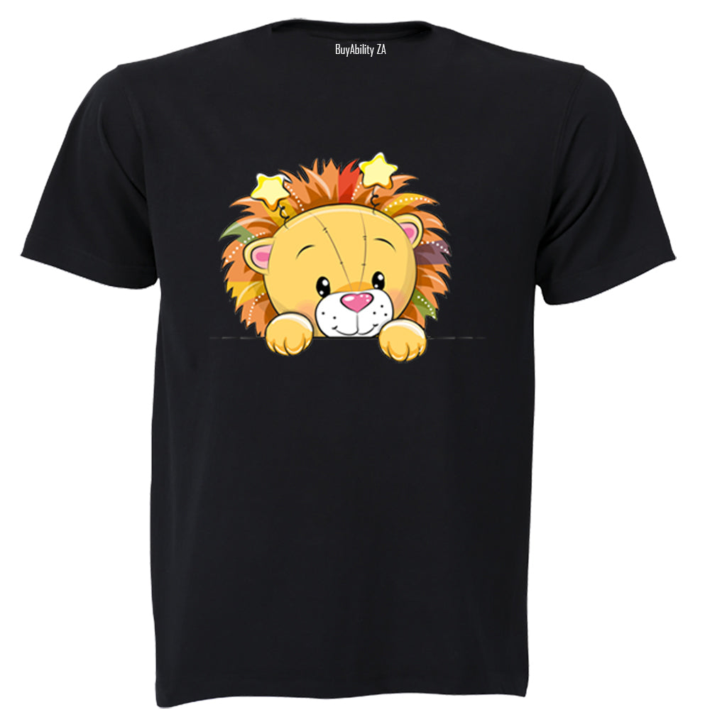 Peeking Lion - Kids T-Shirt - BuyAbility