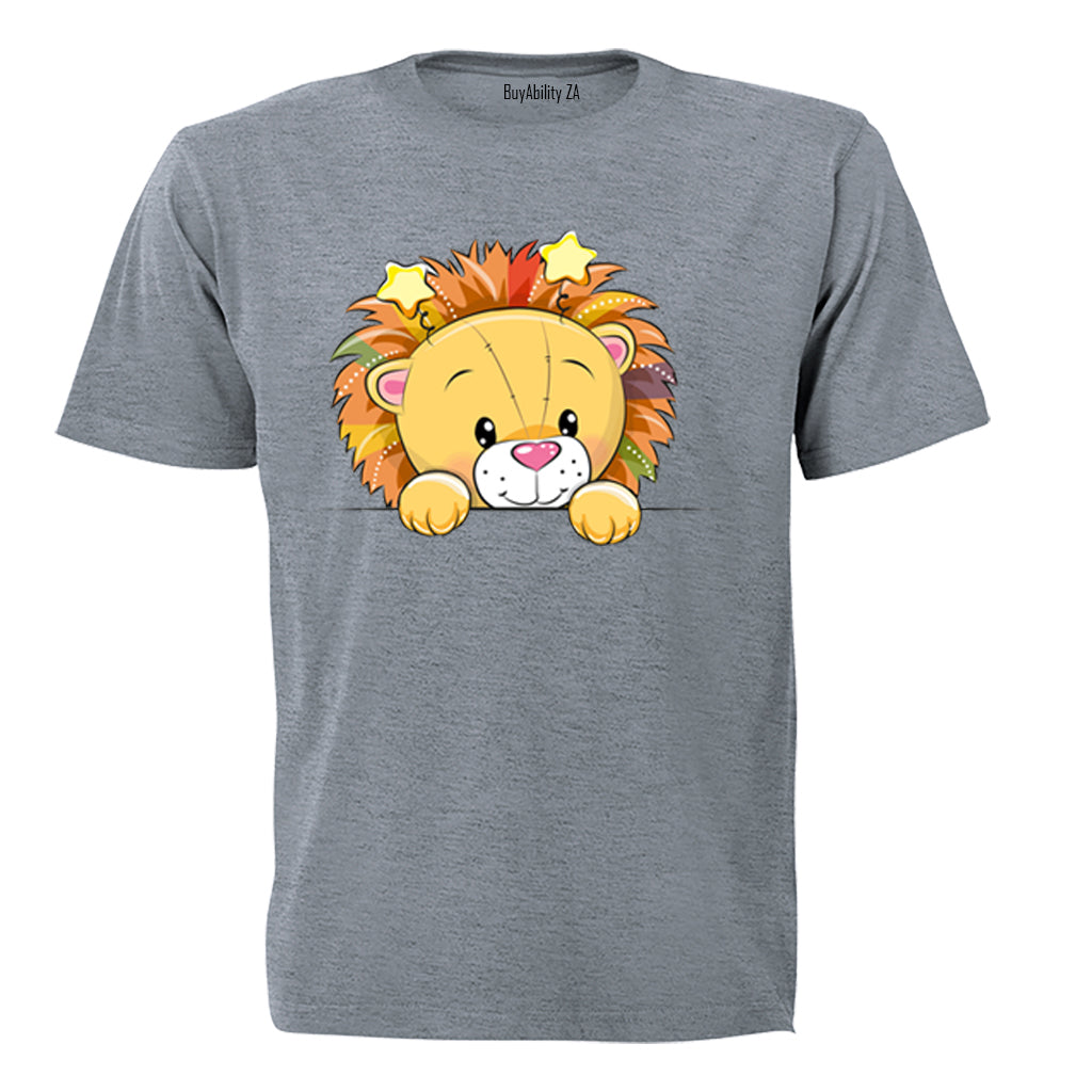 Peeking Lion - Kids T-Shirt - BuyAbility