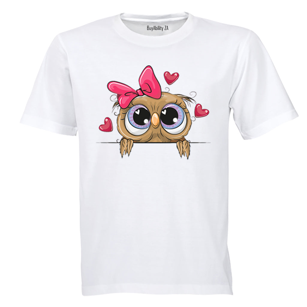 Peeking Owl - Kids T-Shirt