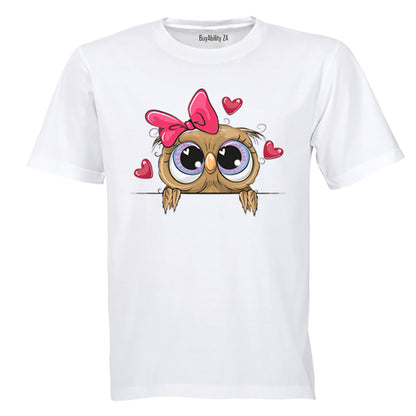 Peeking Owl - Kids T-Shirt