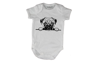 Peeking Pug - Baby Grow