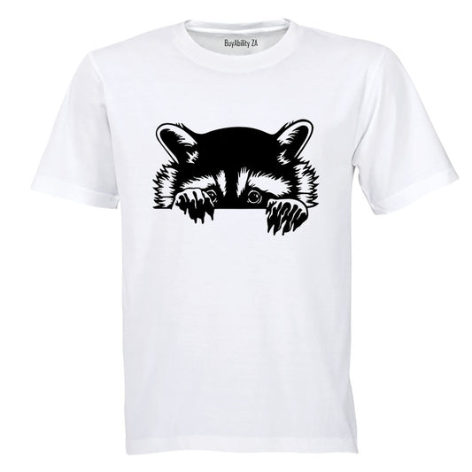 Peeking Racoon - Adults - T-Shirt