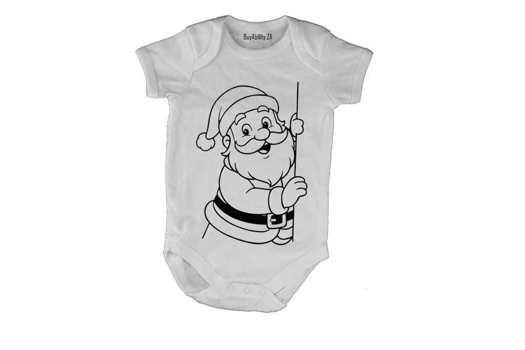 Peeking Christmas Santa - Baby Grow - BuyAbility South Africa