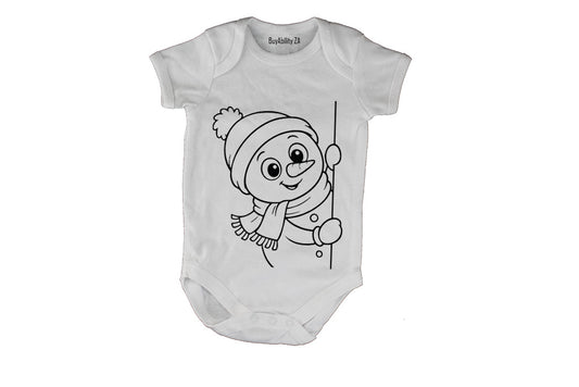 Peeking Snowman - Baby Grow - BuyAbility South Africa