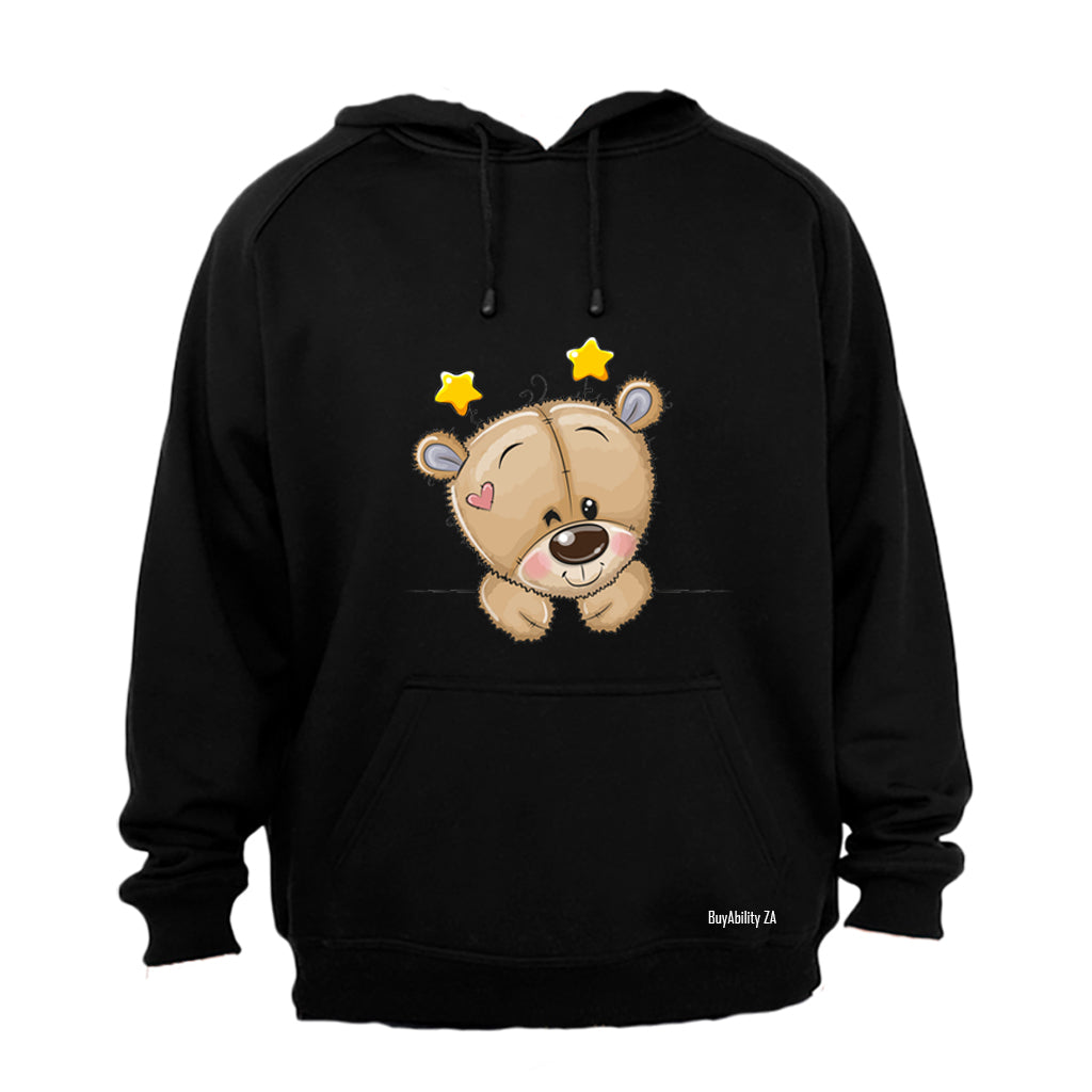 Peeking Teddy - Stars - Hoodie