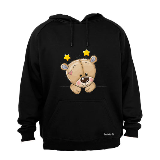 Peeking Teddy - Stars - Hoodie
