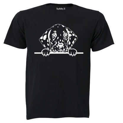 Peeking Dalmatian - Kids T-Shirt