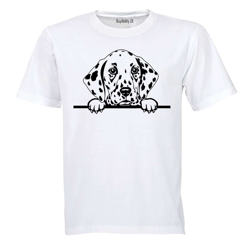 Peeking Dalmatian - Adults - T-Shirt