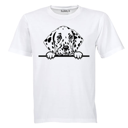 Peeking Dalmatian - Adults - T-Shirt
