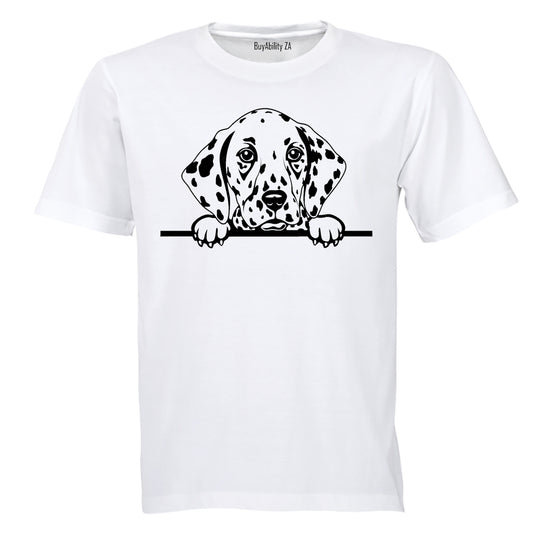 Peeking Dalmatian - Adults - T-Shirt