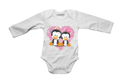 Penguin Valentine Couple - Baby Grow