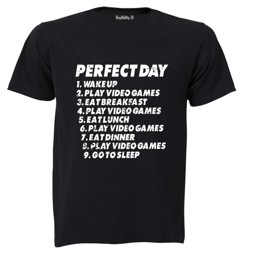 Perfect Day - Video Games - Kids T-Shirt - BuyAbility South Africa
