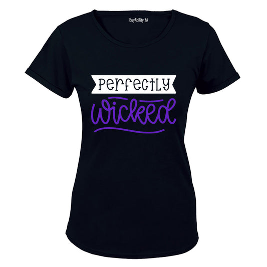 Perfectly Wicked - Purple - Halloween Inspired - Ladies - T-Shirt