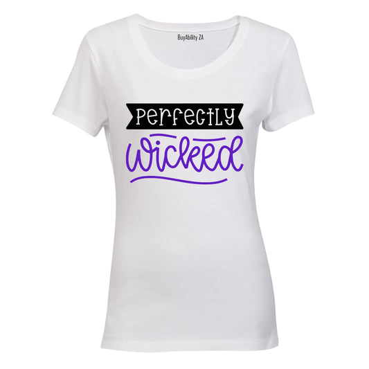 Perfectly Wicked - Purple - Halloween Inspired - Ladies - T-Shirt