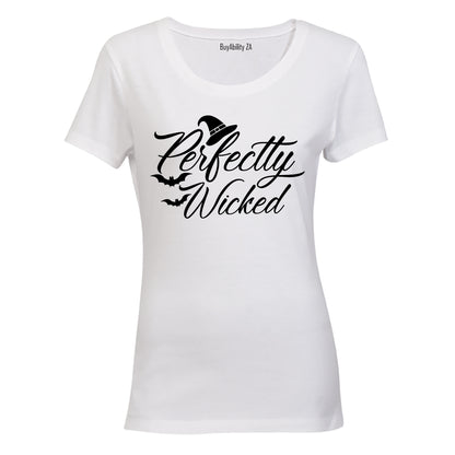 Perfectly Wicked - Witch Hat - Halloween Inspired - Ladies - T-Shirt