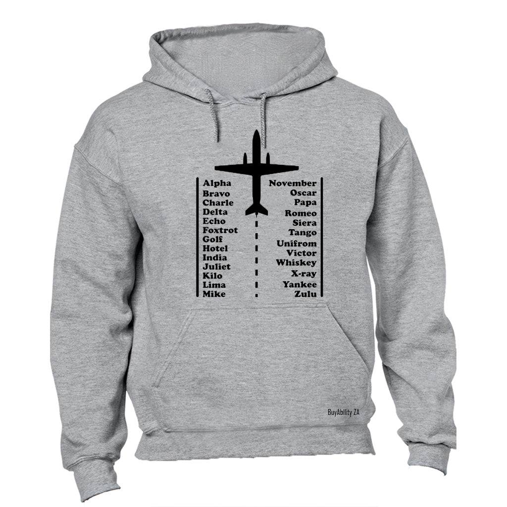 Pilot Alphabet Code - Hoodie