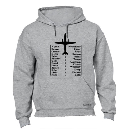 Pilot Alphabet Code - Hoodie
