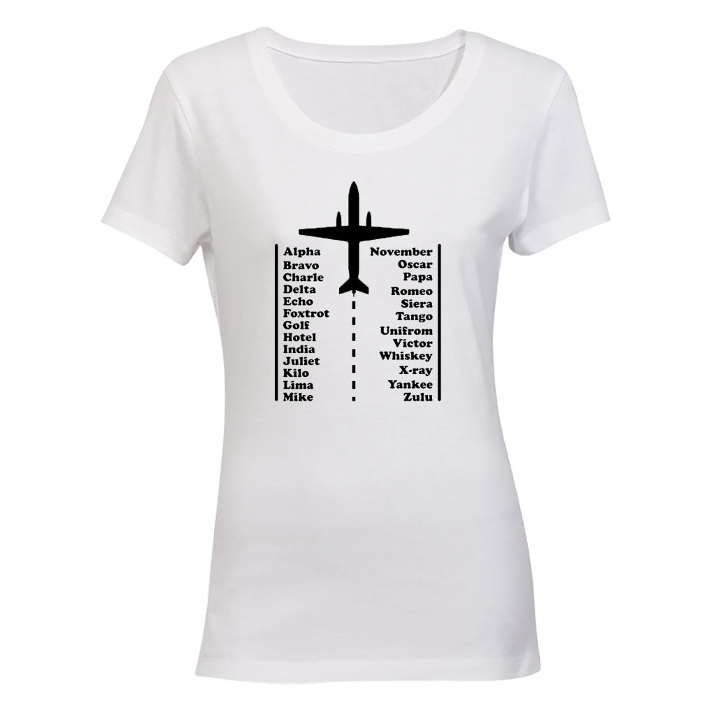 Pilot Alphabet Code - Ladies - T-Shirt - BuyAbility South Africa