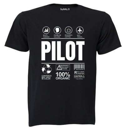 Pilot Label - Adults - T-Shirt - BuyAbility South Africa