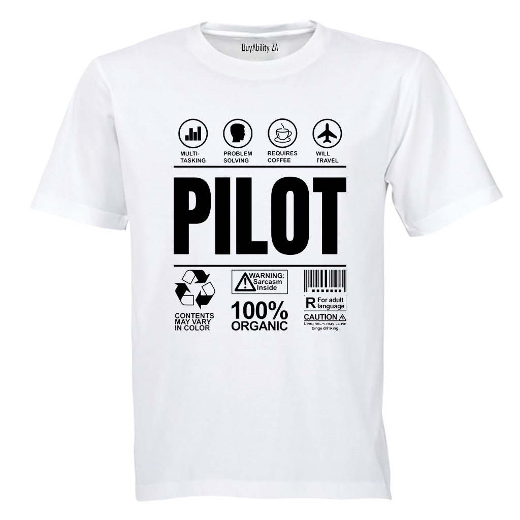 Pilot Label - Adults - T-Shirt - BuyAbility South Africa