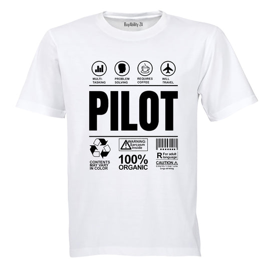 Pilot Label - Adults - T-Shirt - BuyAbility South Africa