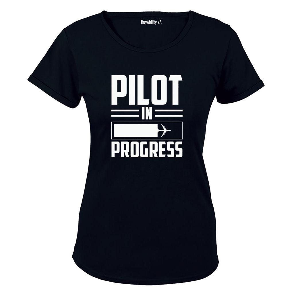 Pilot in Progress - Ladies - T-Shirt - BuyAbility