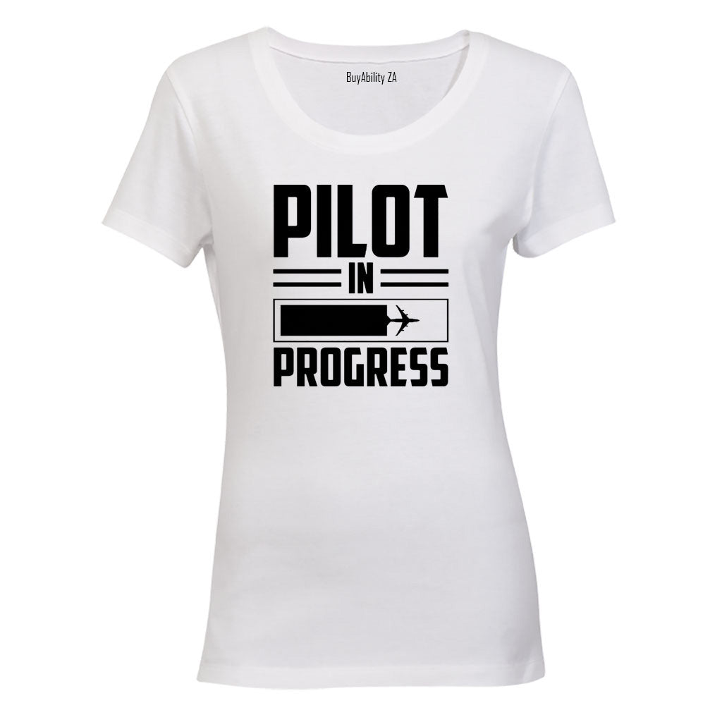 Pilot in Progress - Ladies - T-Shirt - BuyAbility