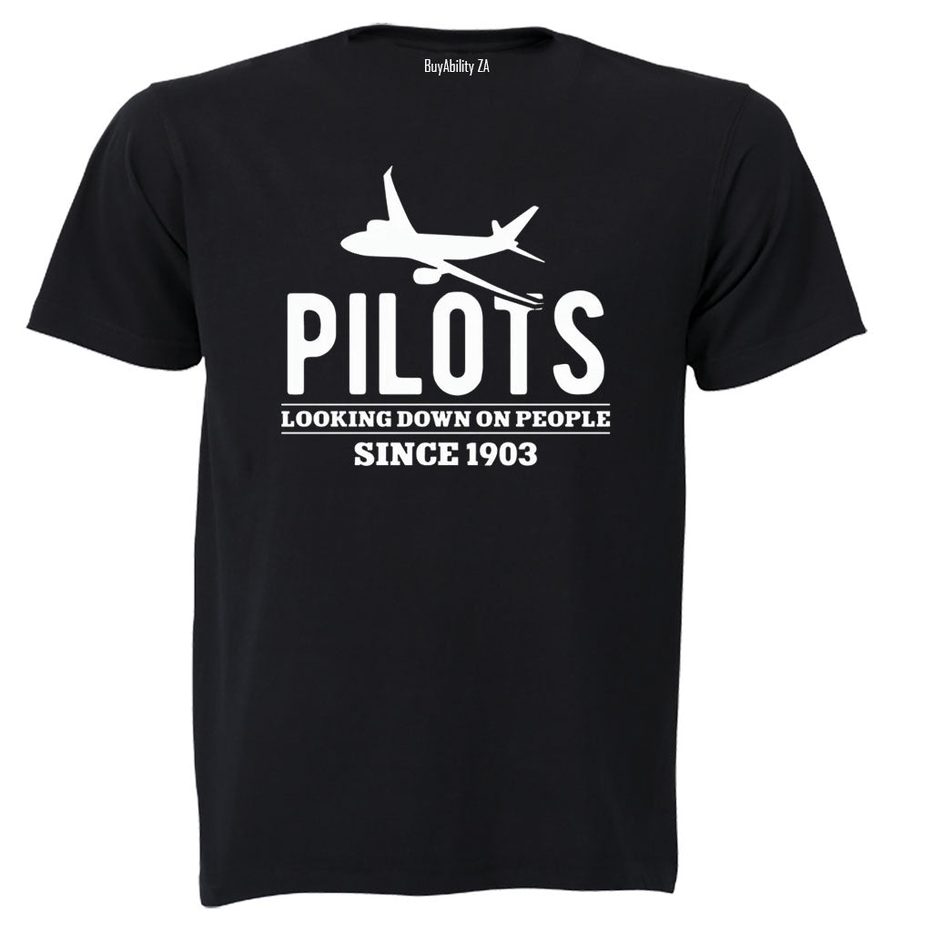 Pilots - Looking Down On People - Adults - T-Shirt