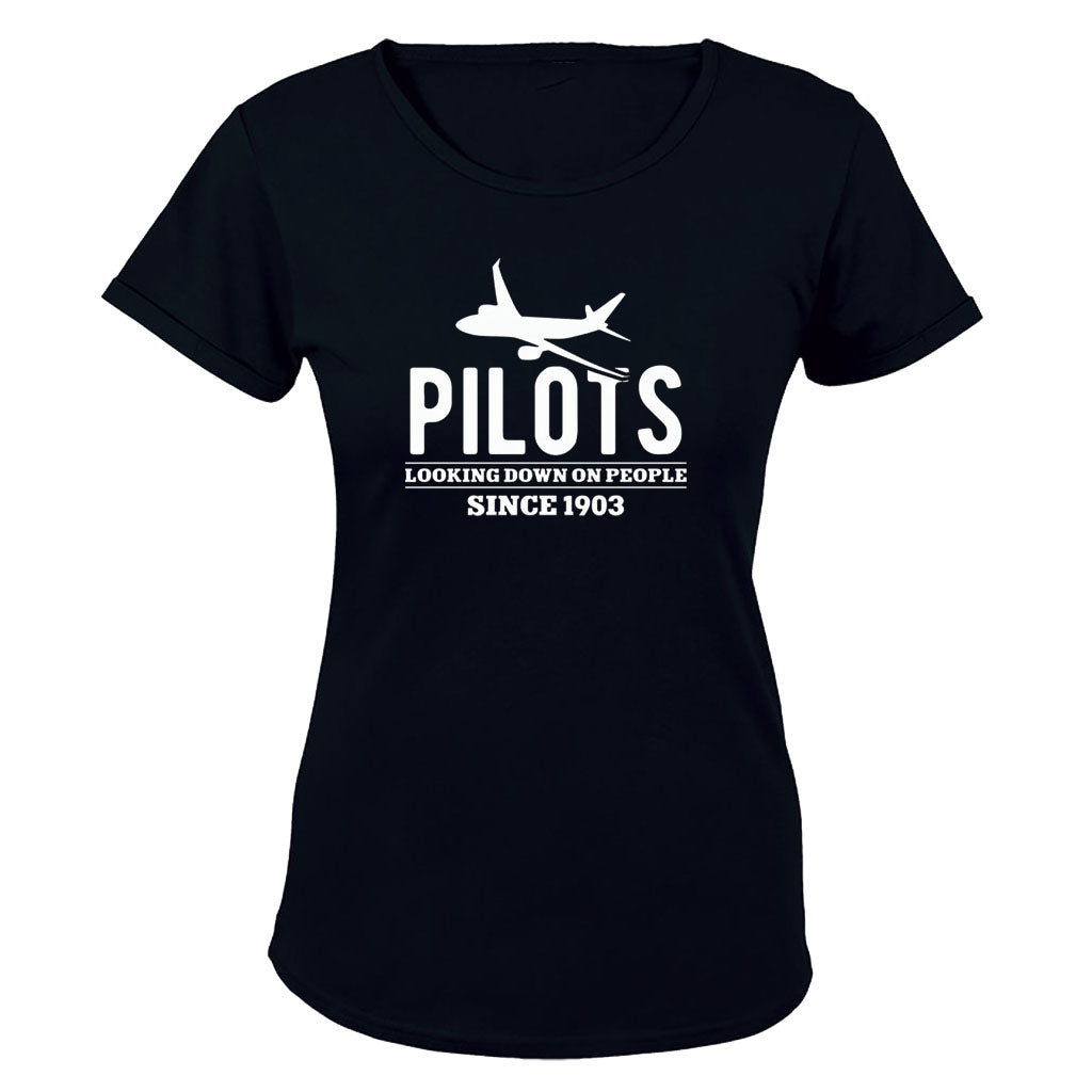 Pilots - Looking Down On People - Ladies - T-Shirt - BuyAbility South Africa
