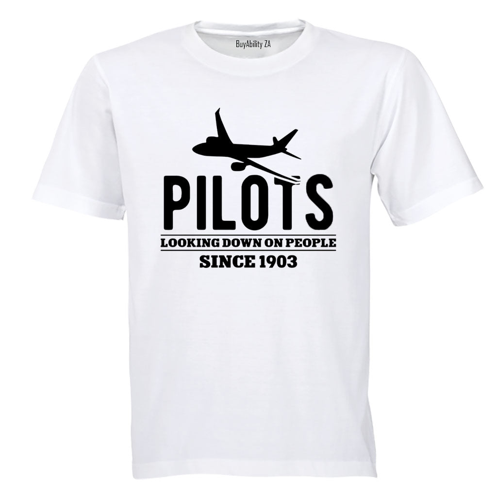 Pilots - Looking Down On People - Adults - T-Shirt