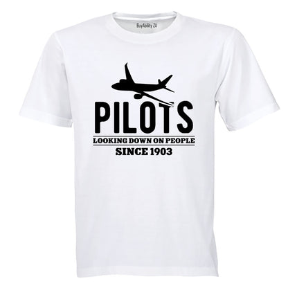 Pilots - Looking Down On People - Adults - T-Shirt