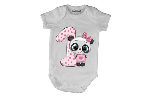 Pink 1 - Panda - Baby Grow