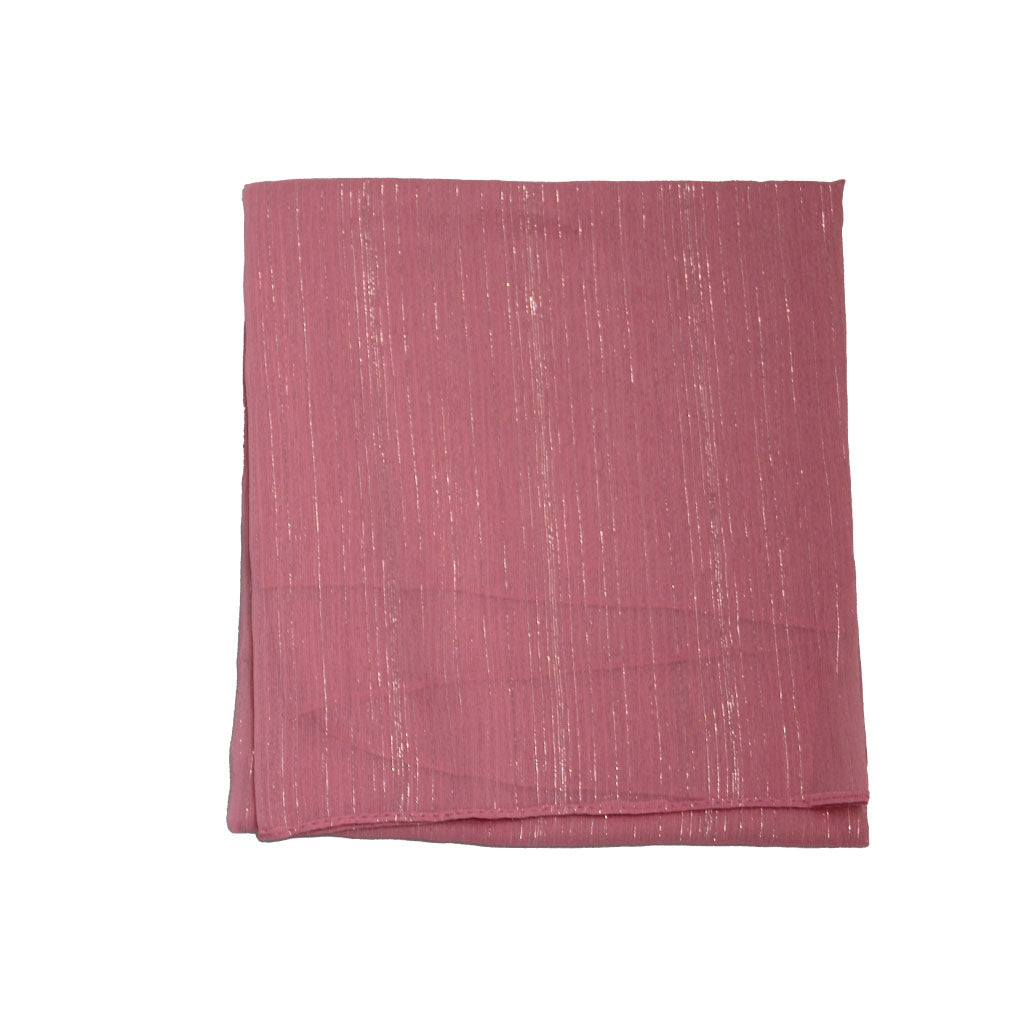 Light Pink With Gold Detail Scarf - BuyAbility