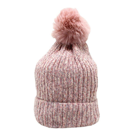 Pink Pompom Beanie