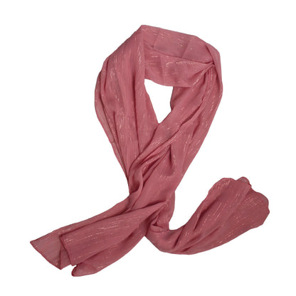 Light Pink With Gold Detail Scarf - BuyAbility