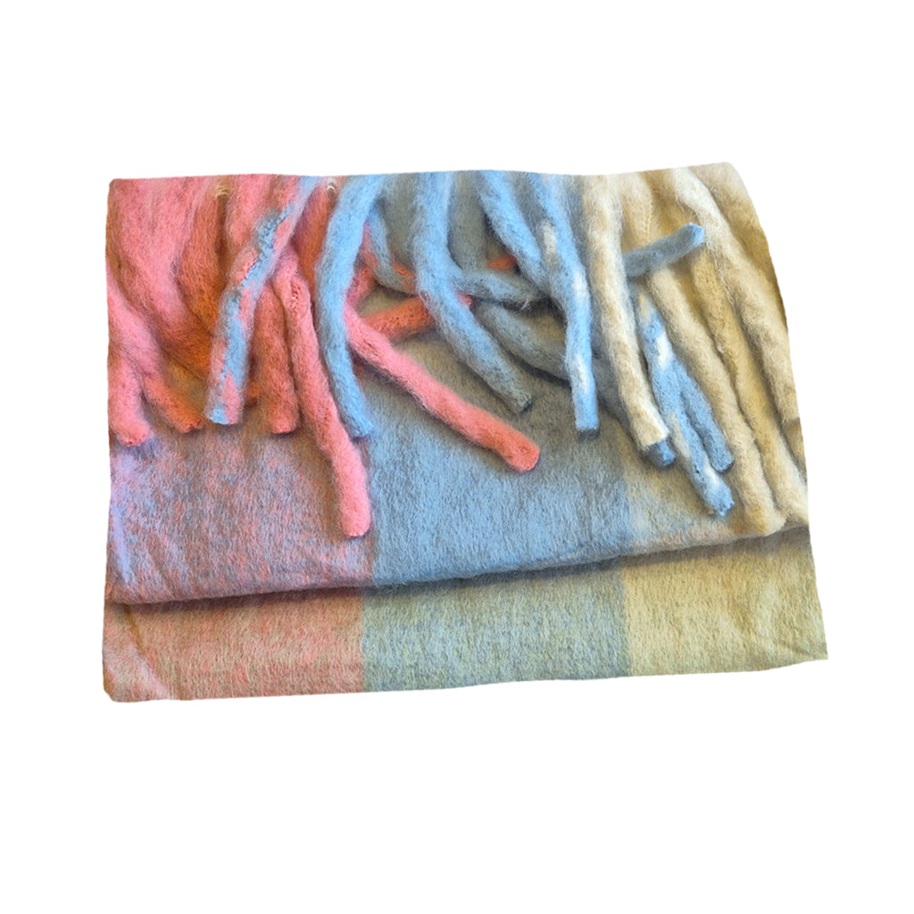 Multicolour Plaid Pashmina Scarf