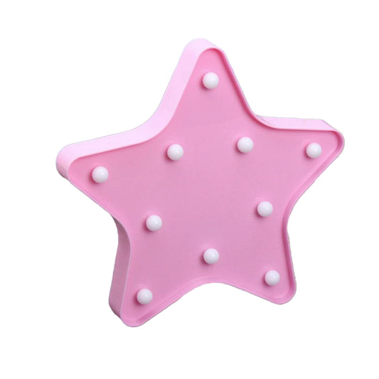 Baby Pink Star LED Night Light