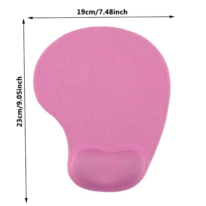 Ergonomic Pink Gel Wrist Support Mouse Pad - BuyAbility