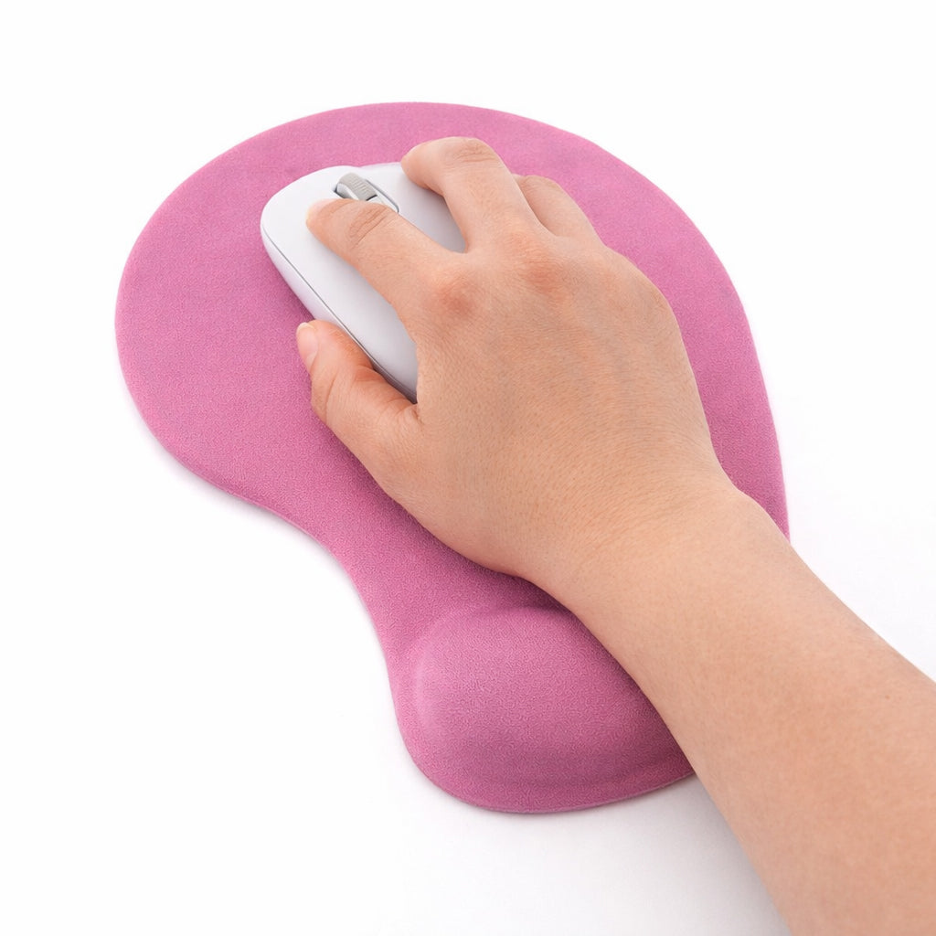 Ergonomic Pink Gel Wrist Support Mouse Pad - BuyAbility