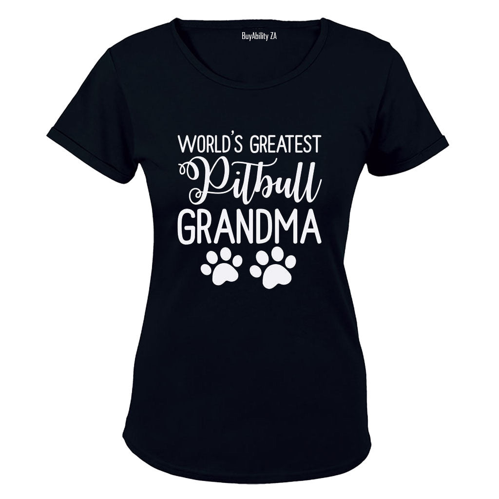 Pitbull Grandma - Ladies - T-Shirt - BuyAbility