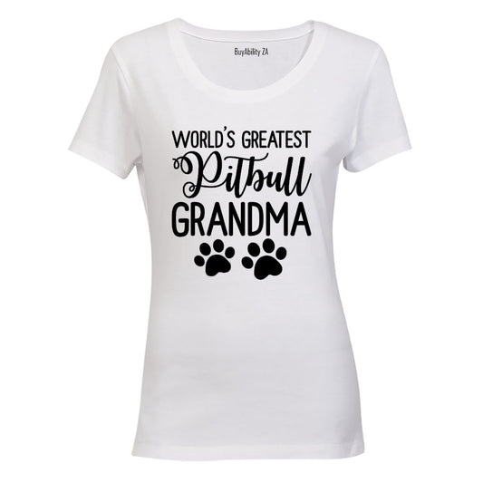 Pitbull Grandma - Ladies - T-Shirt - BuyAbility