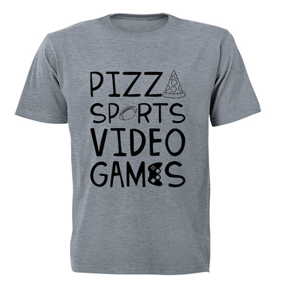 Pizza. Sport. Gamer - Adults - T-Shirt - BuyAbility South Africa