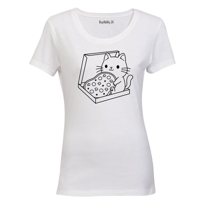 Pizza Cat - Ladies - T-Shirt