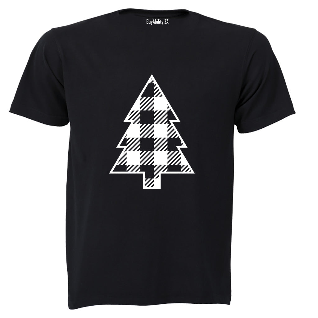 Plaid Christmas Tree - Adults - T-Shirt