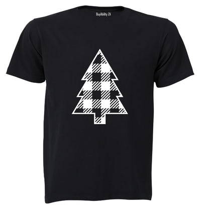 Plaid Christmas Tree - Adults - T-Shirt